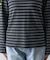 ボーダークルーネック長袖Tシャツ