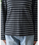 ボーダークルーネック長袖Tシャツ