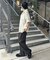 【WEB限定】2タックワイドストレートスラックスパンツ