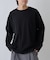 フェードコットンラウンドヘム長袖TEE