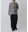 フェードコットンラウンドヘム長袖TEE