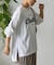 Coastalプリント袖リブ長袖Tシャツ