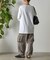 Coastalプリント袖リブ長袖Tシャツ