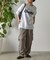 Coastalプリント袖リブ長袖Tシャツ