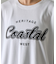 Coastalプリント袖リブ長袖Tシャツ