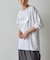 箔プリント袖リブ長袖Tシャツ