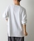 箔プリント袖リブ長袖Tシャツ