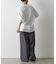 箔プリント袖リブ長袖Tシャツ