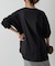 箔プリント袖リブ長袖Tシャツ
