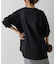 箔プリント袖リブ長袖Tシャツ