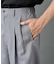 ピンストライプ2タックワイドパンツ