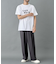 【セットアップ対応】ウォッシャブルストレッチワイドスラックス
