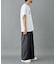 【セットアップ対応】ウォッシャブルストレッチワイドスラックス