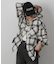 【WEB限定】起毛チェックフードシャツ