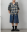 【WEB限定】起毛チェックフードシャツ