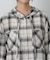 【WEB限定】起毛チェックフードシャツ