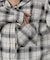 【WEB限定】起毛チェックフードシャツ
