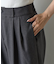 【セットアップ対応】ウールライクタックワイドパンツ