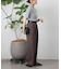 ワイドリブニット半袖コンパクトトップス