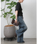 ワイドリブニット半袖コンパクトトップス