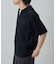 透かし編み半袖スキッパーニット