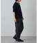 透かし編み半袖スキッパーニット