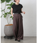 ワンタックワイドスラックス