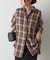 ライトフランネルチェックオーバーシャツ