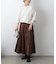【セットアップ対応】カットスエードティアードスカート