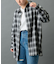 シルキーオンブレチェックシャツ