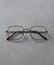 スクエアフレームメガネ