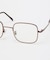 スクエアフレームメガネ