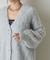 モヘアタッチカーディガン