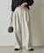 【セットアップ対応】ネップワイドパンツ