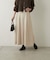 スエードポンチ切替フレアスカート