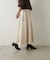 スエードポンチ切替フレアスカート