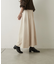 スエードポンチ切替フレアスカート