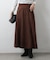 スエードポンチ切替フレアスカート