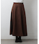 スエードポンチ切替フレアスカート