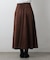 スエードポンチ切替フレアスカート