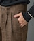 モールツイード2タックテーパードパンツ