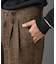 モールツイード2タックテーパードパンツ