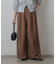 ピーチ起毛2タックワイドパンツ