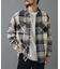 チェックオーバーシャツジャケット