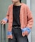 シャギーモヘアラインカーディガン