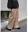 コーデュロイワイドストレートパンツ