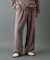 パウダー加工スウェットワイドパンツ