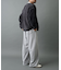 パウダー加工スウェットワイドパンツ