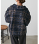 フェイクリングウールチェックZIPブルゾン