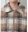 フェイクリングウールチェックZIPブルゾン